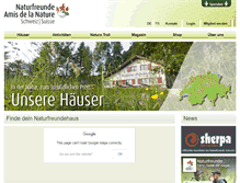 Tablet Screenshot of naturfreunde.ch